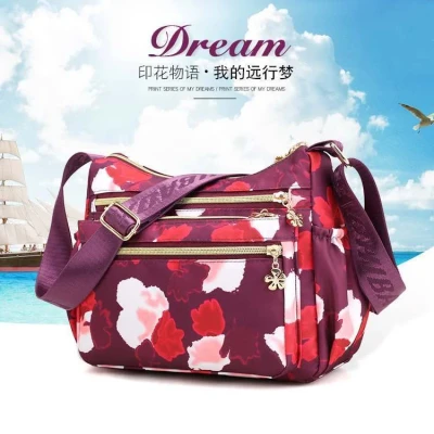 Korean sports travel shoulder bag ( Light Maroon colour )