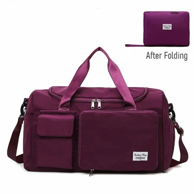 Large Capacity Travel & Gym Bag purple