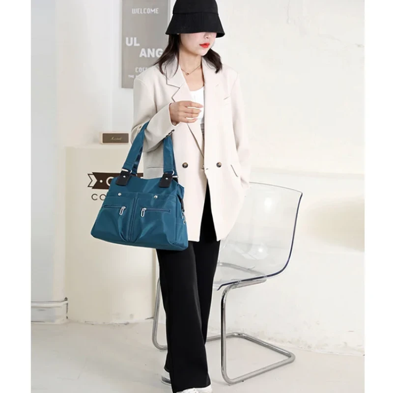 Women's Handbag Solid ( Blue colour )