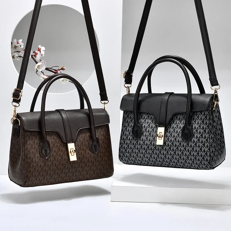 Newest High Quality MK Design American Bag Luxury Women's Handbags(Black)