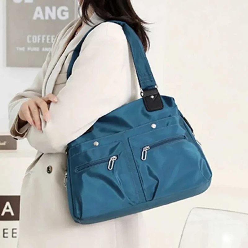 Women's Handbag Solid ( Blue colour )