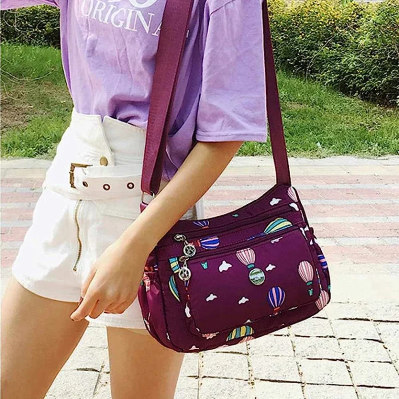 Korean sports travel shoulder bag ( purple colour )
