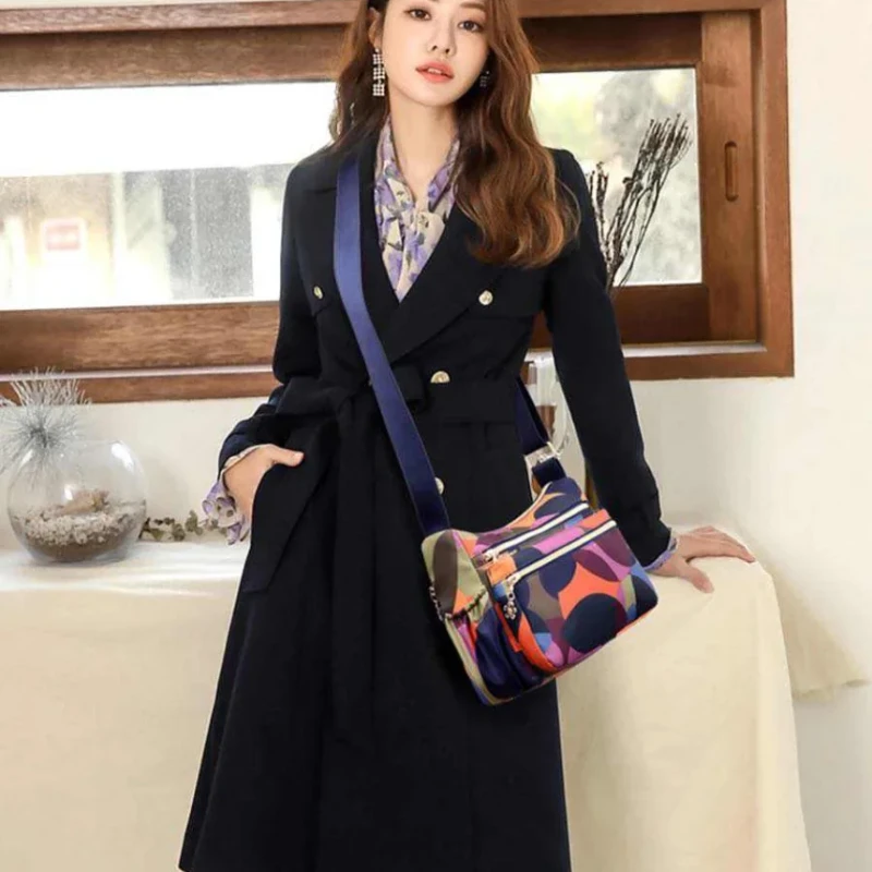 Korean sports travel shoulder bag ( Maroon colour )