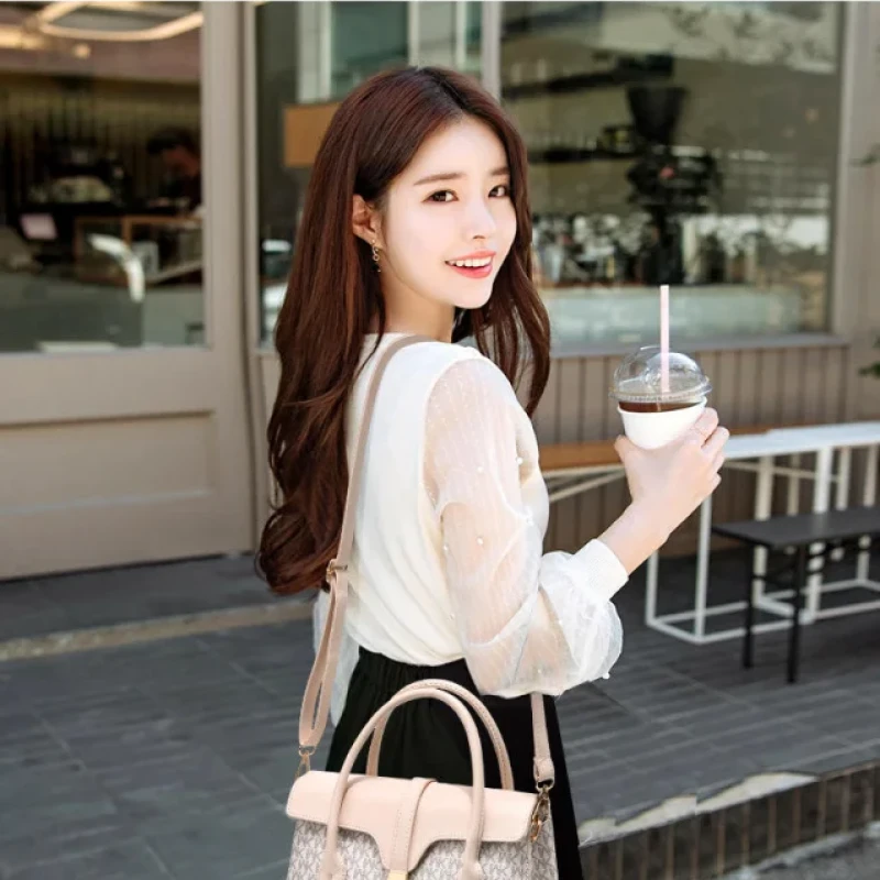 Newest High Quality MK Design American Bag Luxury Women's Handbags(khaki)