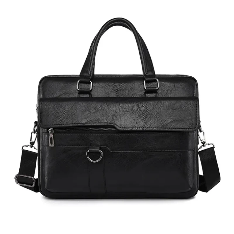 Amsburg Laptop Leather Bag(Black color)