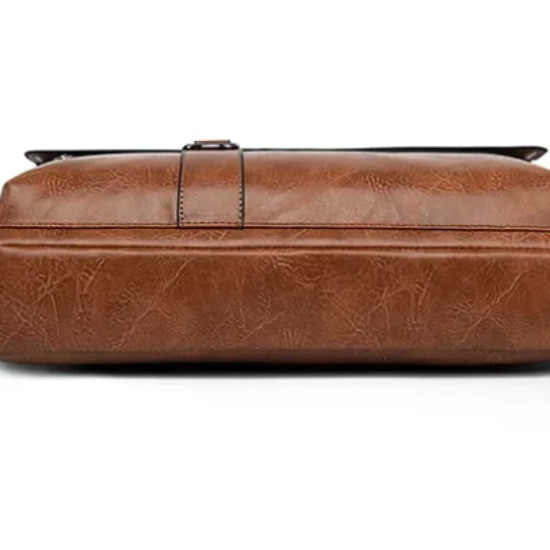 Amsburg Laptop Leather Bag(Chocolate color)