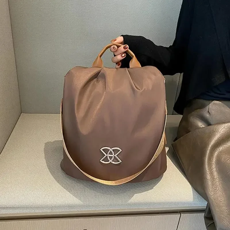 Women Large Capacity Outdoor Tote Bag ( coffee / brown )