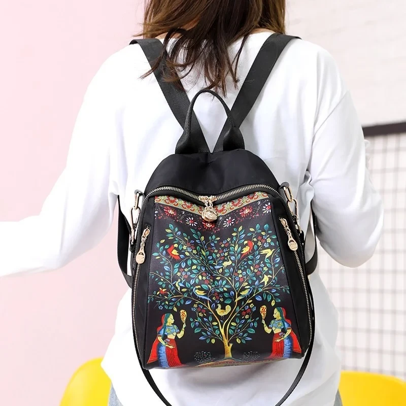 New Female Backpacks High Capacity Waterproof 2