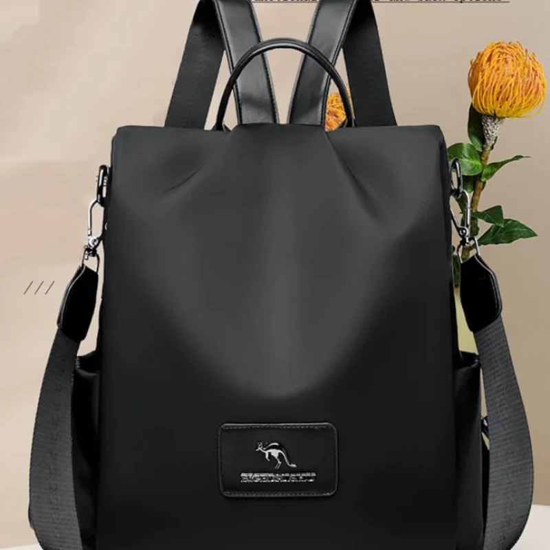 New Texture Oxford Cloth Women’s Backpack(Black)